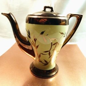 VTG 1950's Myott Old Silver Luster Ware Hand painted 4 Cup Teapot England